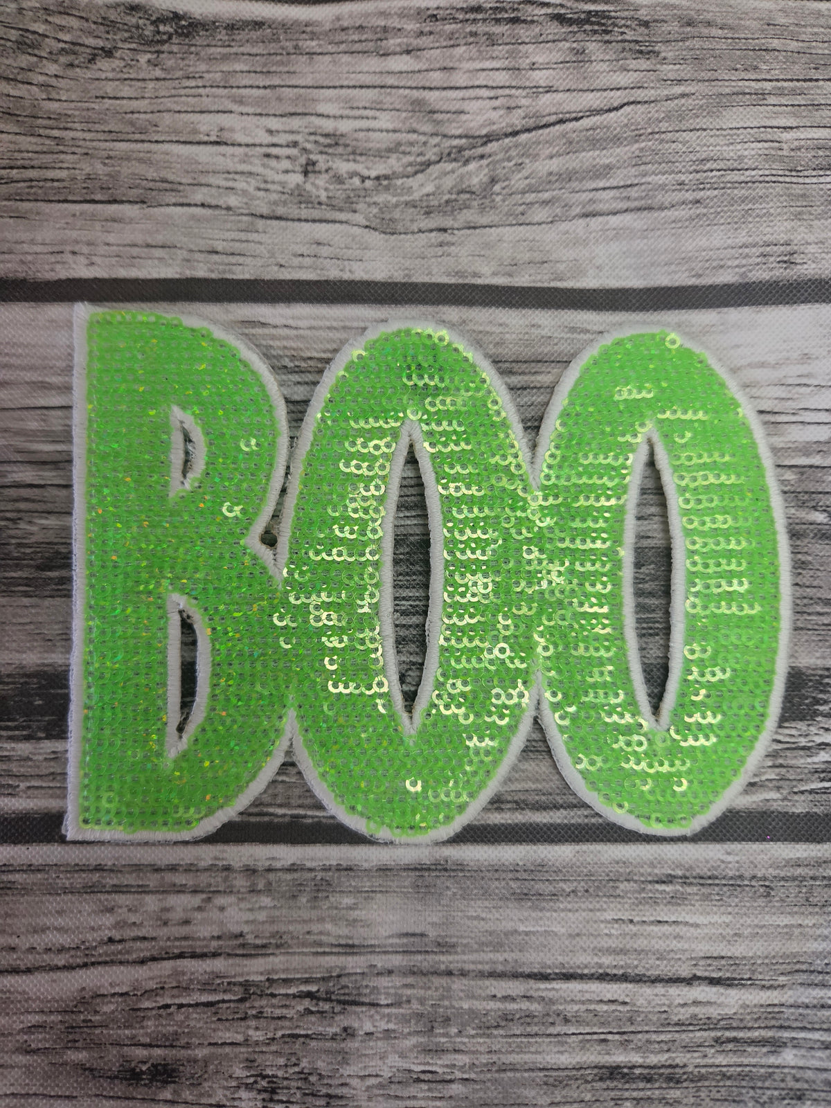 Boo Sequin Hat Patch