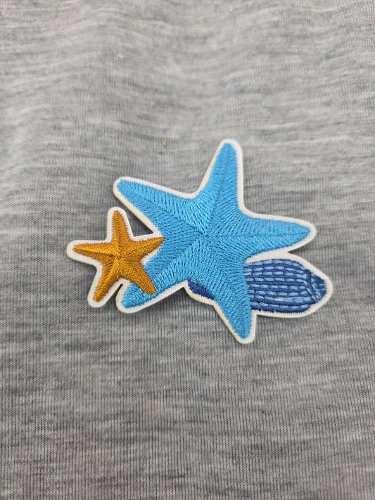 Embroidered Star Fish Patch