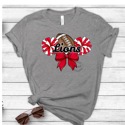 Lions Football Red Bow (Direct To Film)