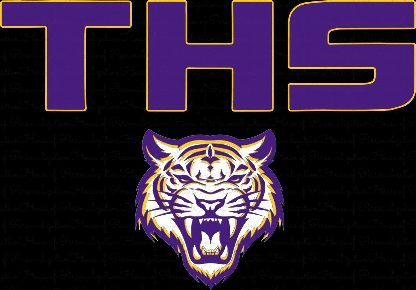 THS Purple with Tiger DTF Transfer