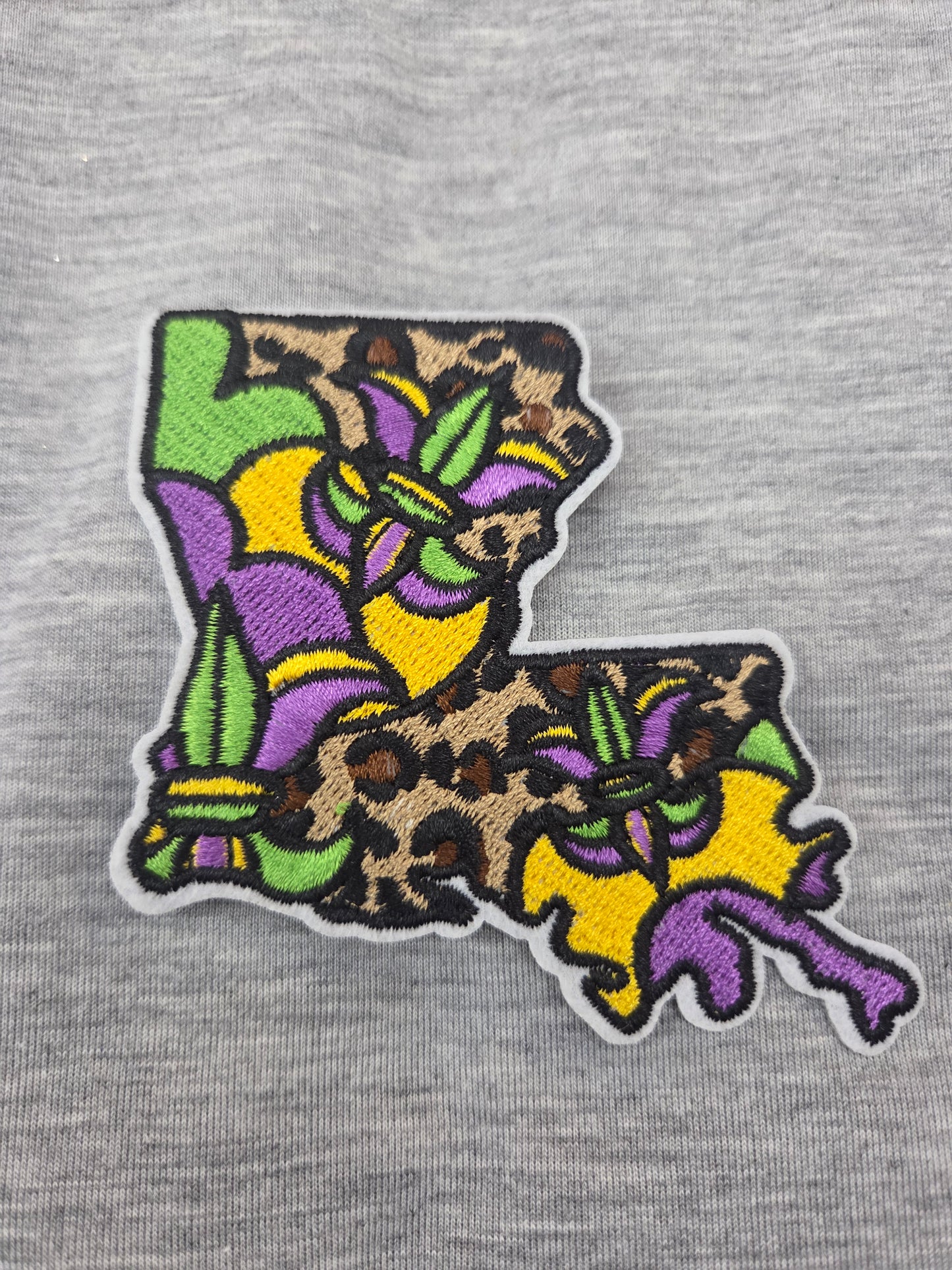 Embroidered Louisiana Fleur De Lis Patch