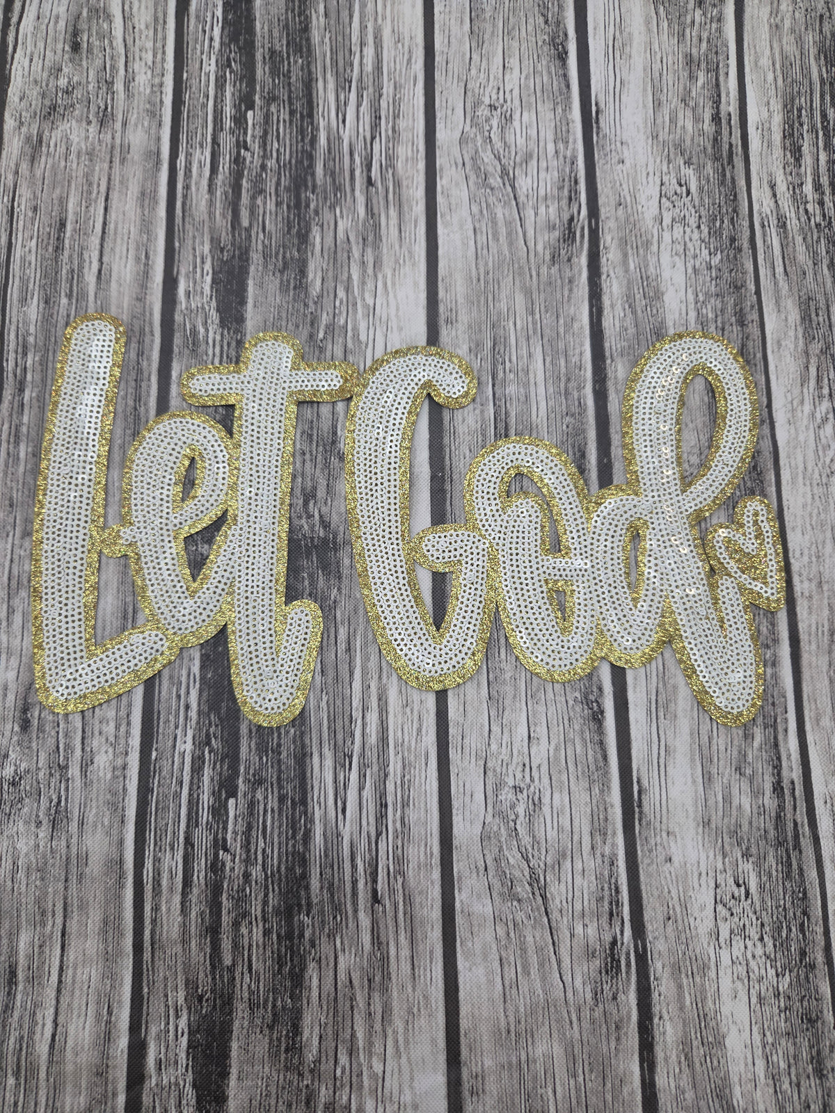 Let God Sequin Patch