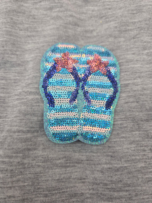 Sequin Flip Flops Patch