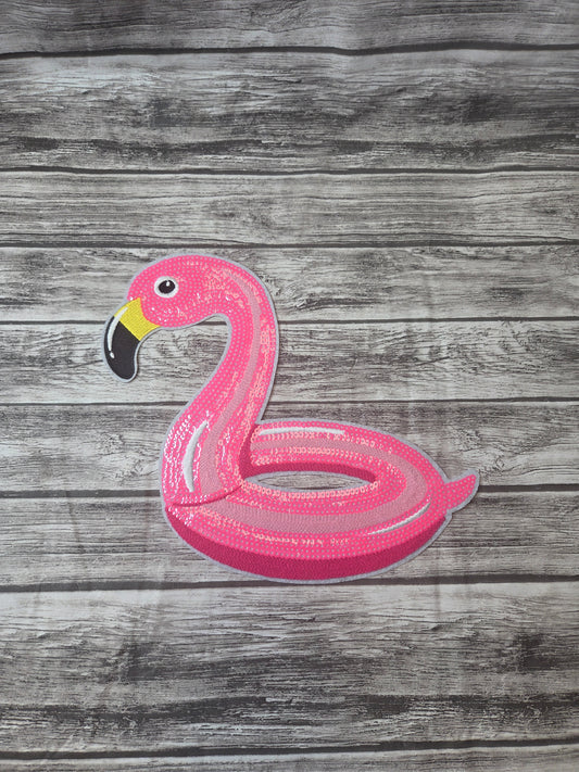 Sequin Flamingo Patch (11x10.5)