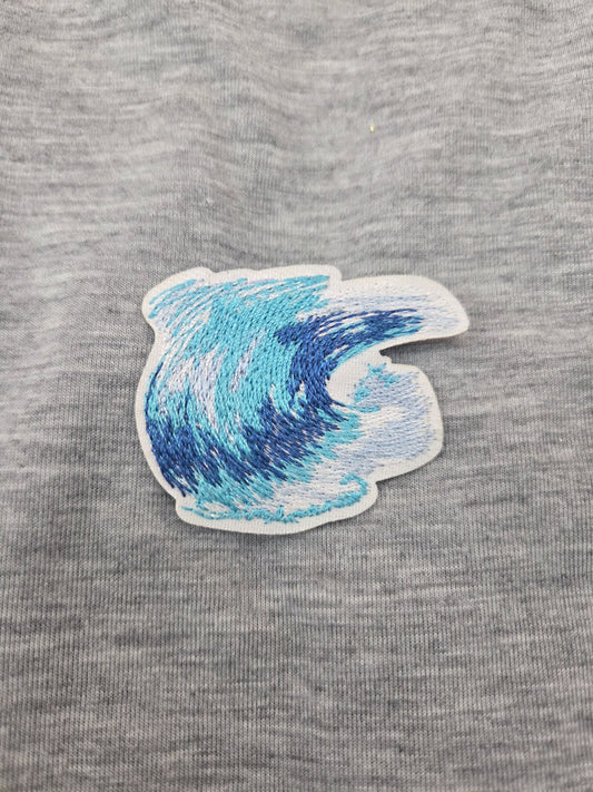 Embroidered Beach Waves Patch
