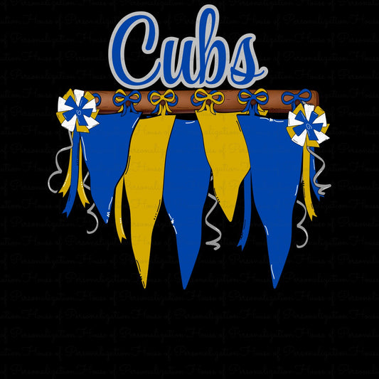 Cubs Pom Banner (Direct To Film)