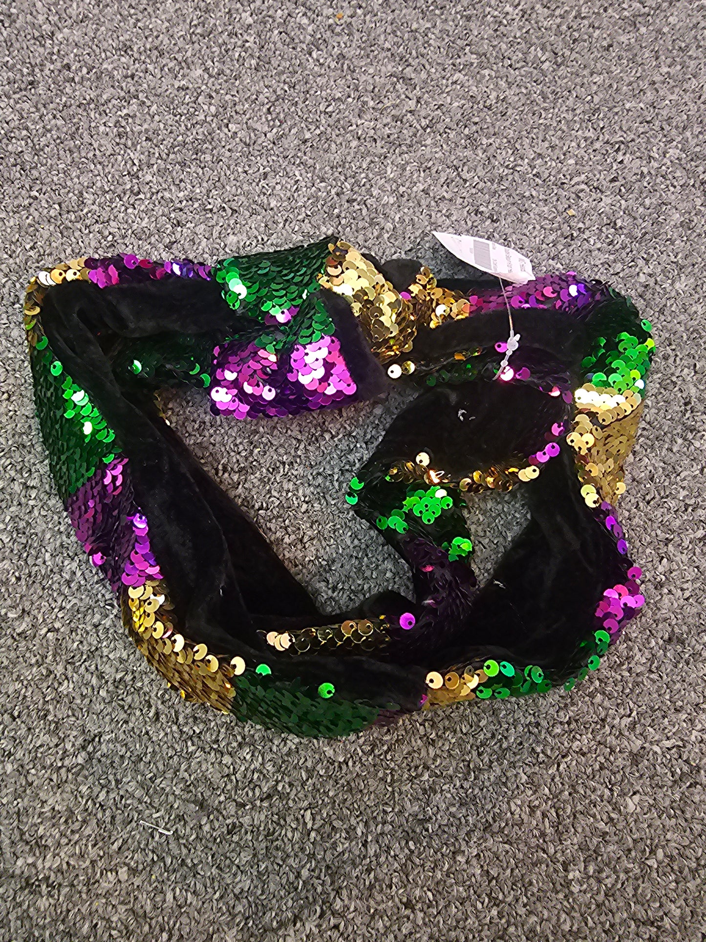 Sequin knot Headband- Mardi Gras