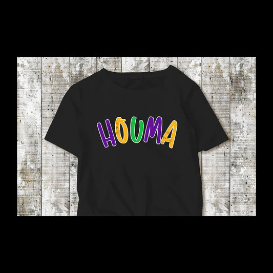 Houma Purple,Gold, and Green DTF Transfer