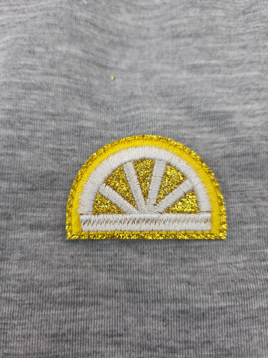 Embroidered lemon Patch