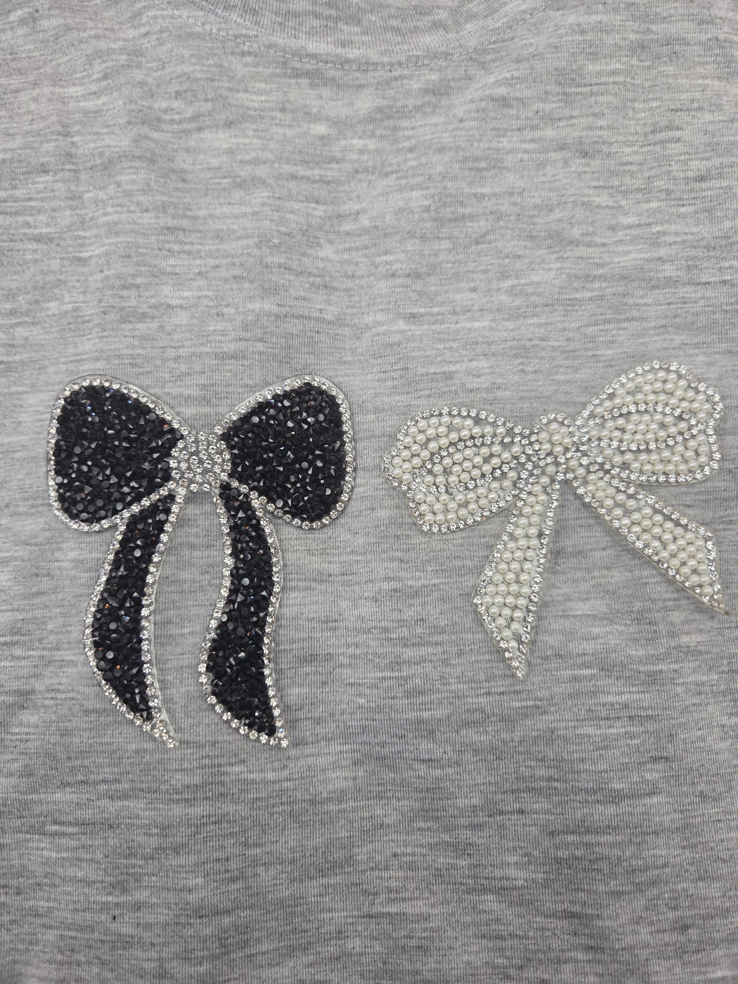 Beaded Rhinestone Bow