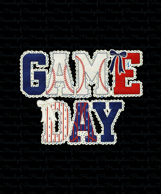 Game Day Stitch Doodle DTF Transfer