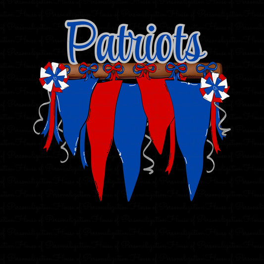 Patriots Pom Banner (Direct To Film)