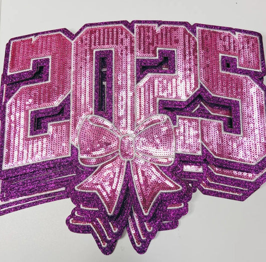 2025 w/Bow Sequin  Patch