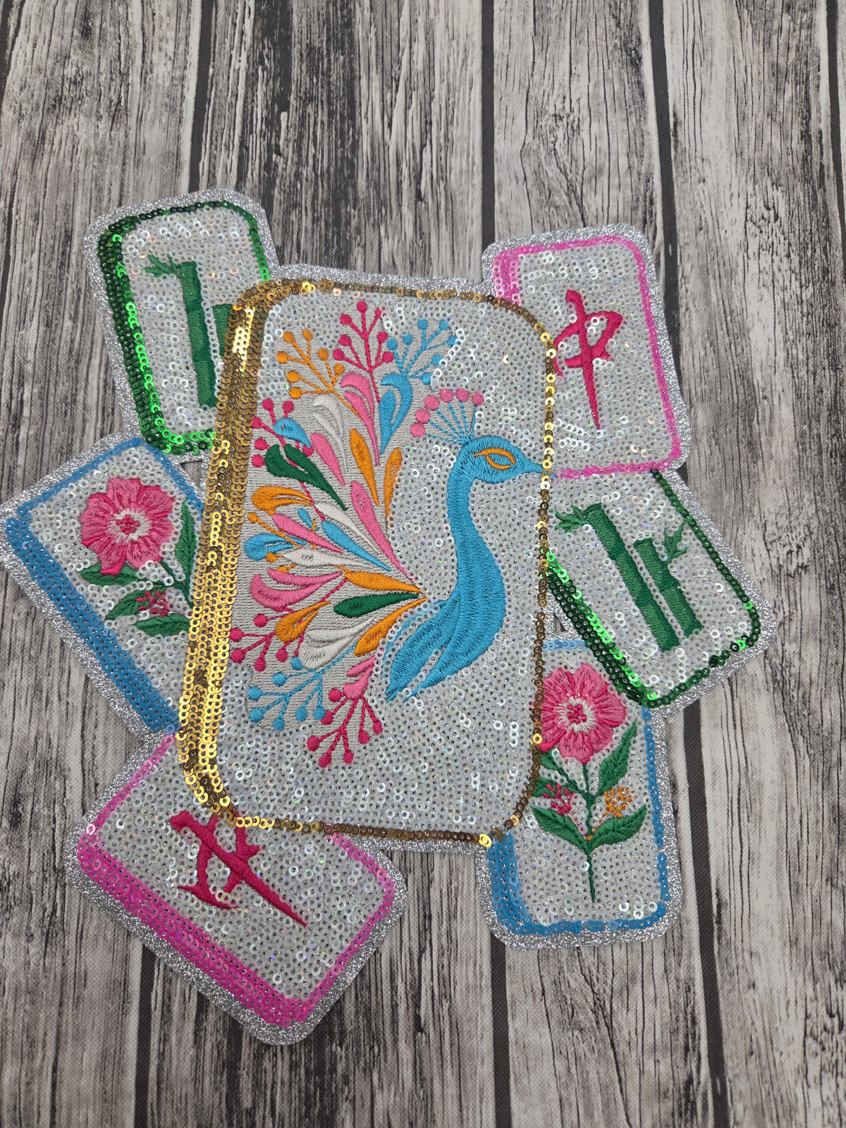 Mah Jong Sequin Patch