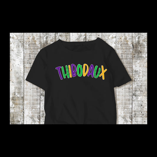 Thibodaux Purple,Green and Gold DTF Transfer