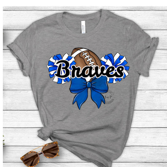 Braves Football Bow (Direct To Film)