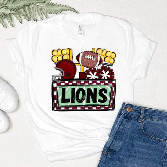 Lions (Burgundy) Friday Night Lights (Direct To Film)