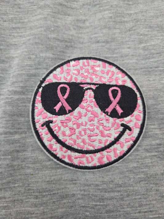 Awareness Smiley Embroidered Patch