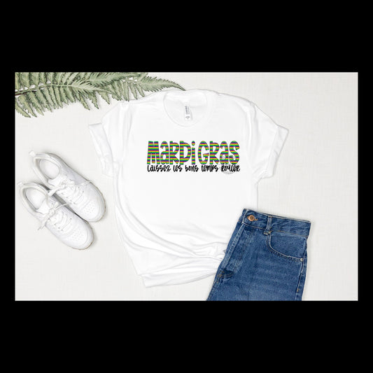 Mardi Gras Laissez Las Bons Temps Rouler DTF Transfer