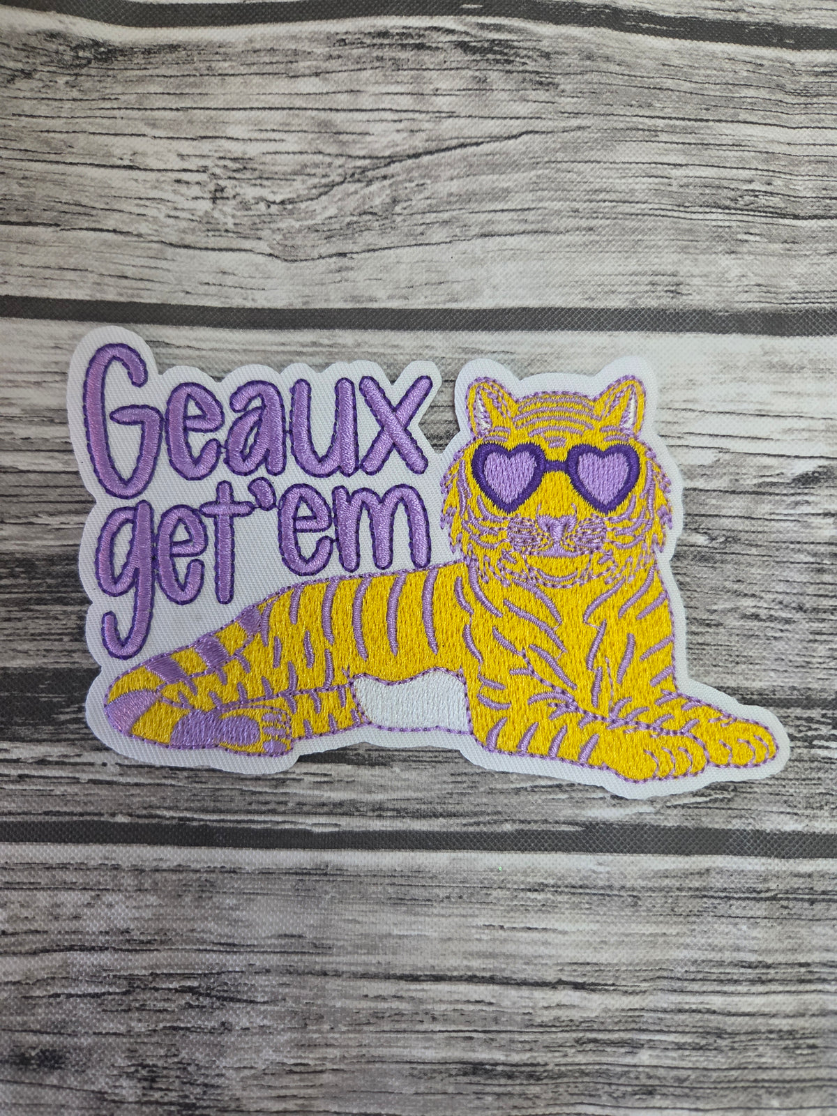 Geaux Get Em Tiger Embroidered Patch