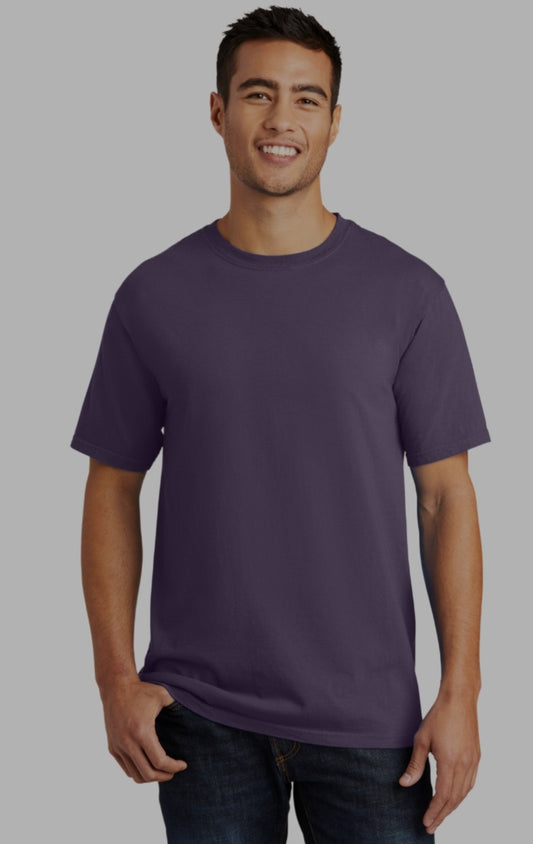 Vintage Plum- Port and Company Beach Wash Garnet Dye Tee 099-