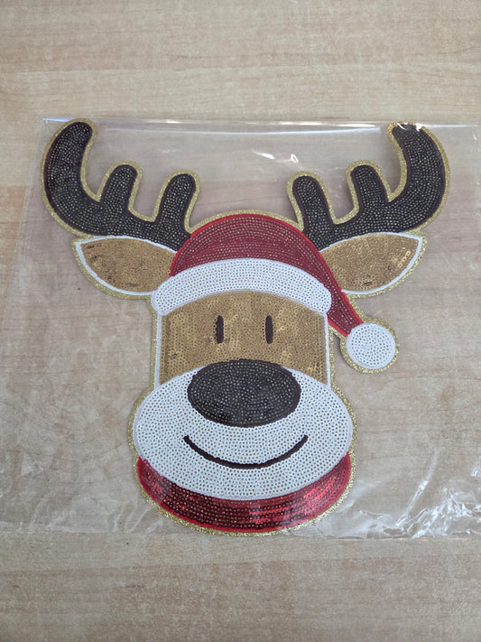 Reindeer Sequin Patch
