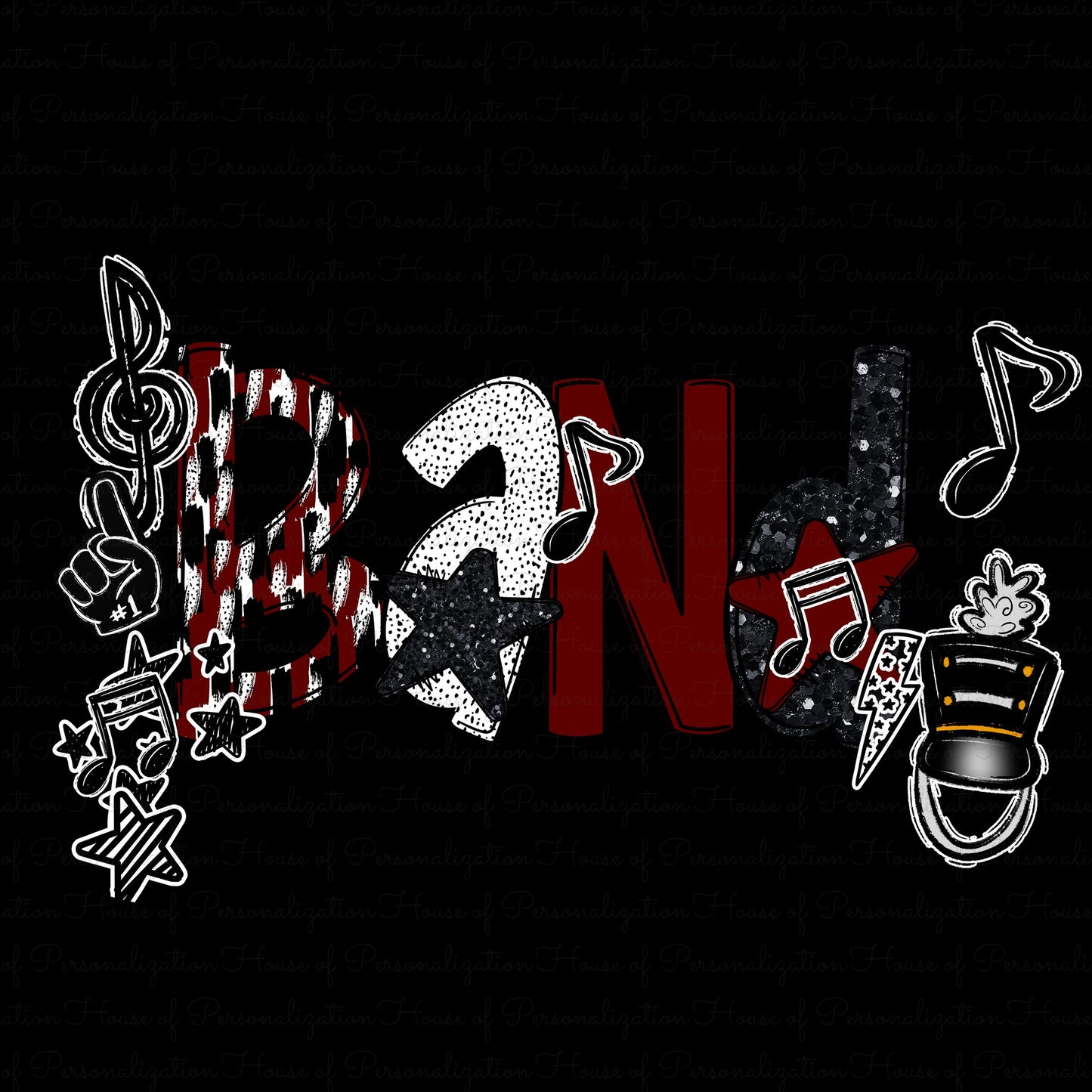 Band Doodle (Red) (Direct To Film)