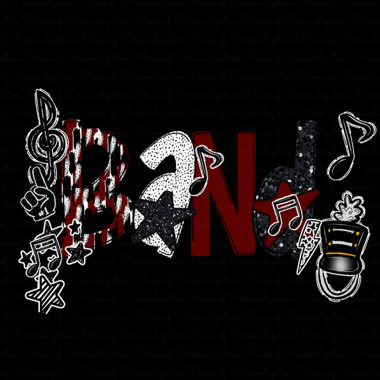 Band Doodle (Red) (Direct To Film)