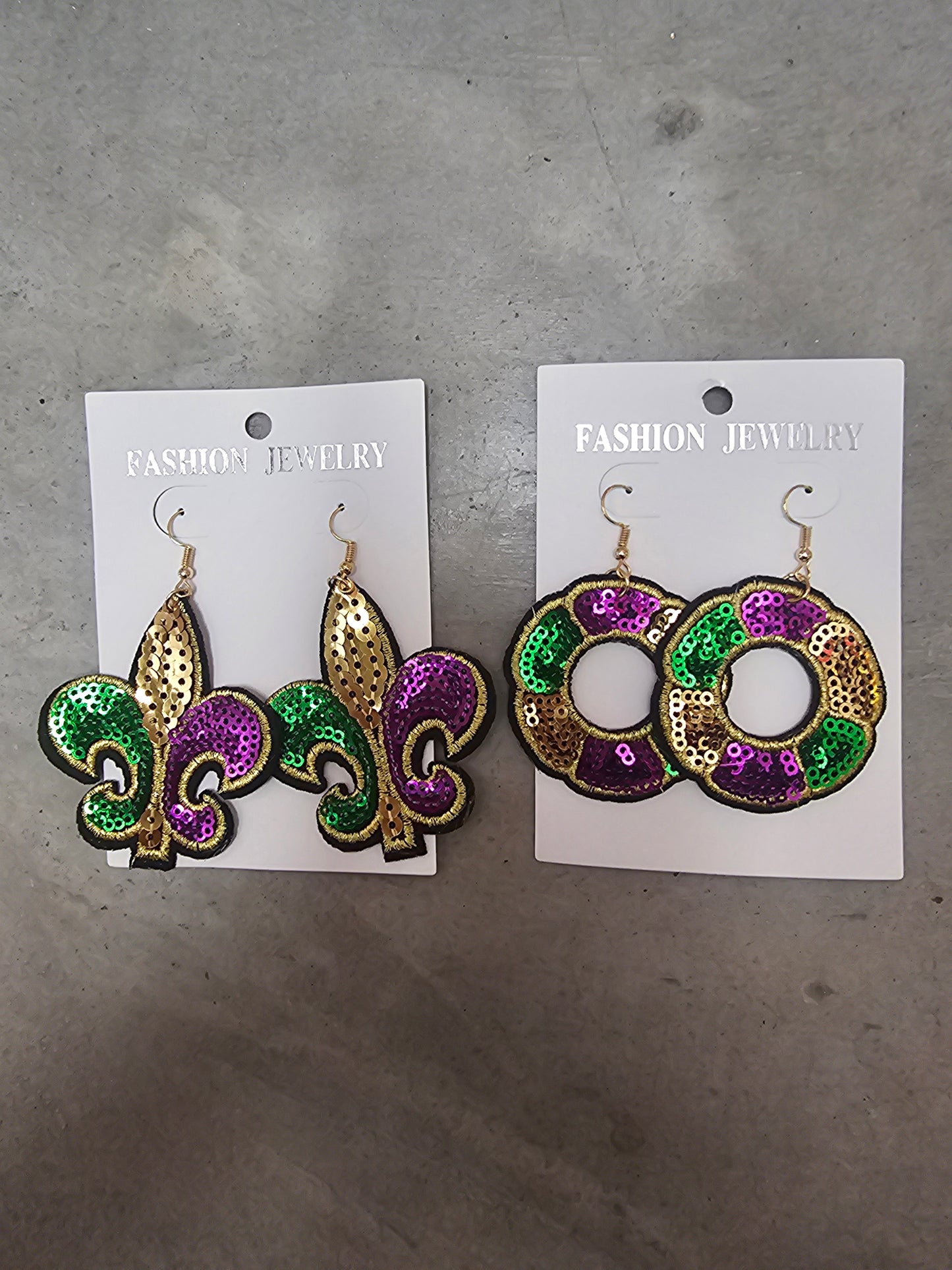 Mardi Gras  Earrings