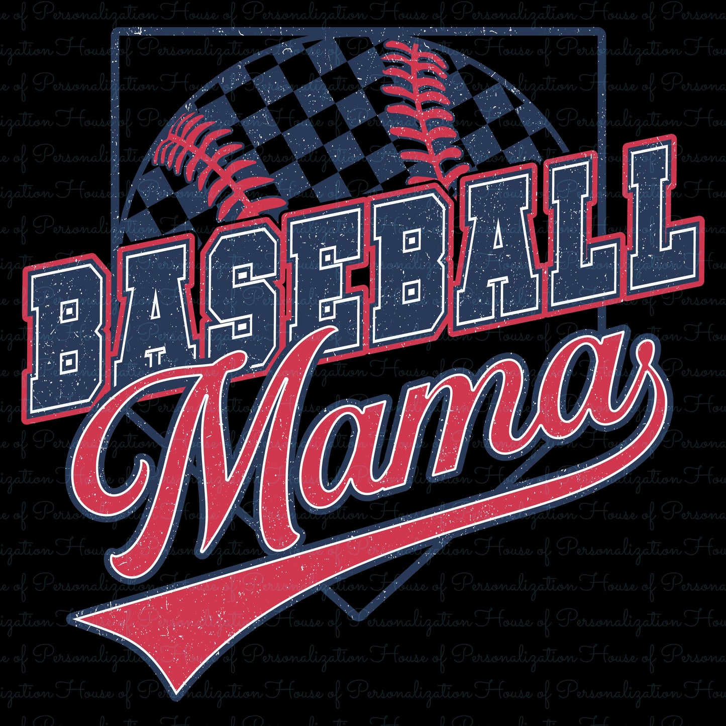 Baseball Mama DTF Transfer