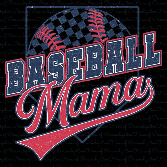 Baseball Mama DTF Transfer
